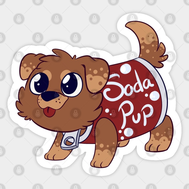 Soda Pup Sticker by GhastlyRune